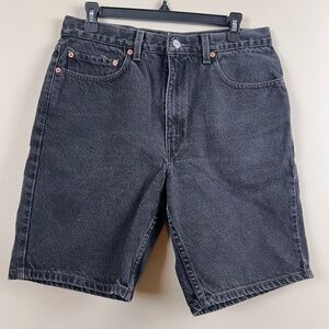 Levi Black Shorts Cotton 505 Regular Fit Men’s 34 Red Tag